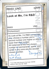 Look at Me, I'm R&D / Look at Me, I'm R&D - Magic: The Gathering - MoxLand